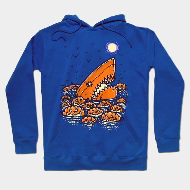 Jack O'Lantern Shark Hoodie by nickv47